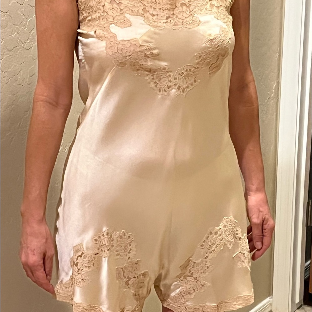 Vintage Silk 1930’s Chemise Step-In Lingerie - Picture 2 of 8